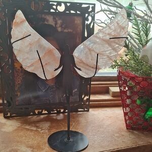 Ethereal Winged Silhouette Sculpture